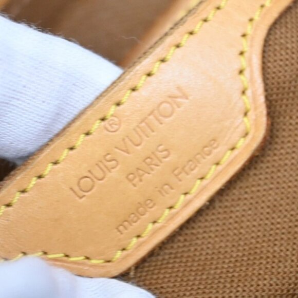 LOUIS VUITTON Logo Soho Backpack Bag Damier Ebene Leather Brown - Picture 15 of 16